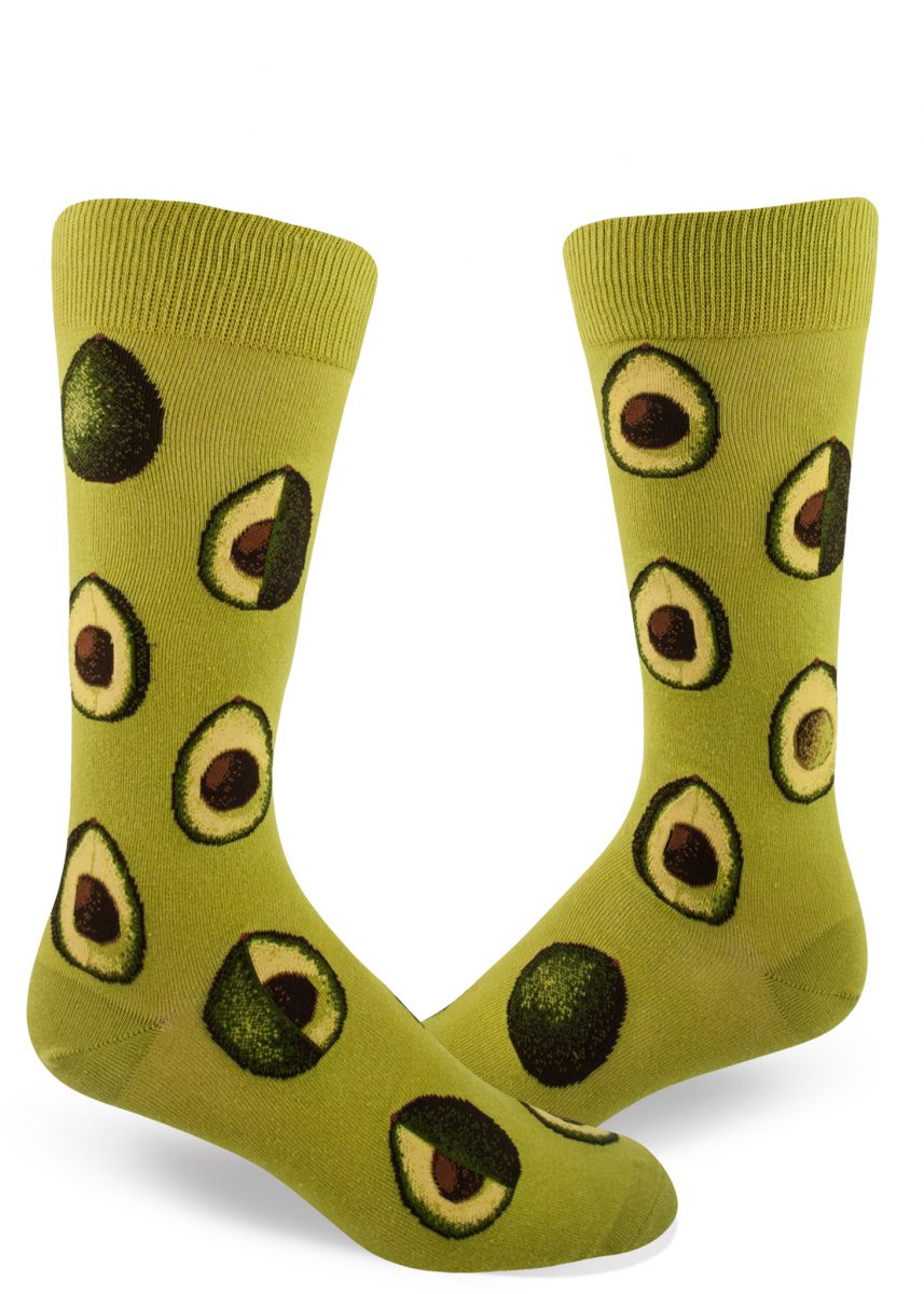 Avocado Socks For Men Food Sock Modsocks Green Modsocks Novelty Socks