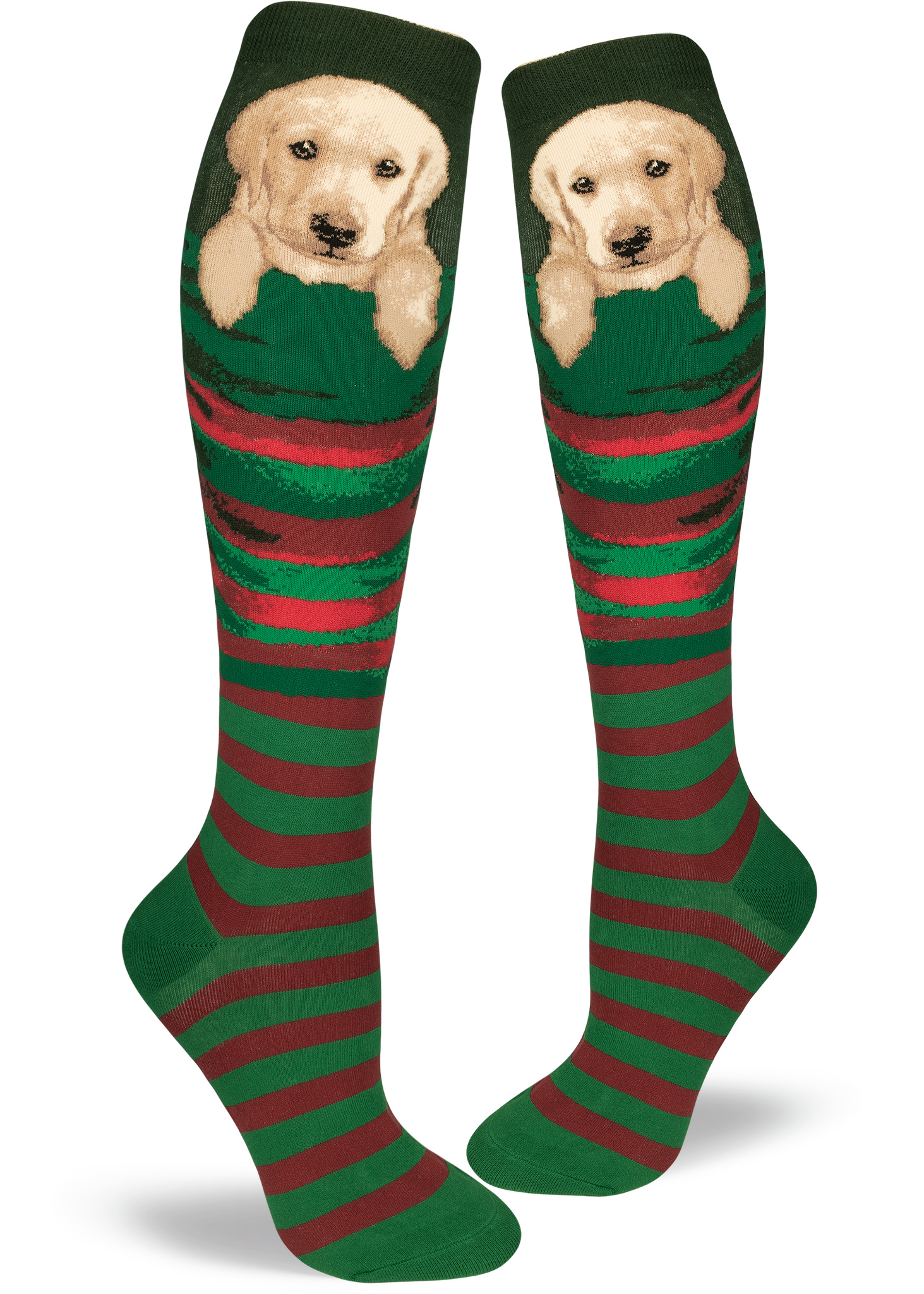 labrador-christmas-socks-knee-high-modsocks – ModSocks Novelty Socks