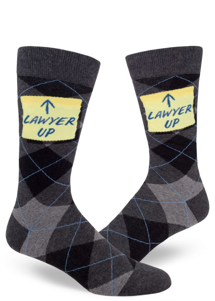 Lawyer Up Mens Socks Modsocks Novelty Socks